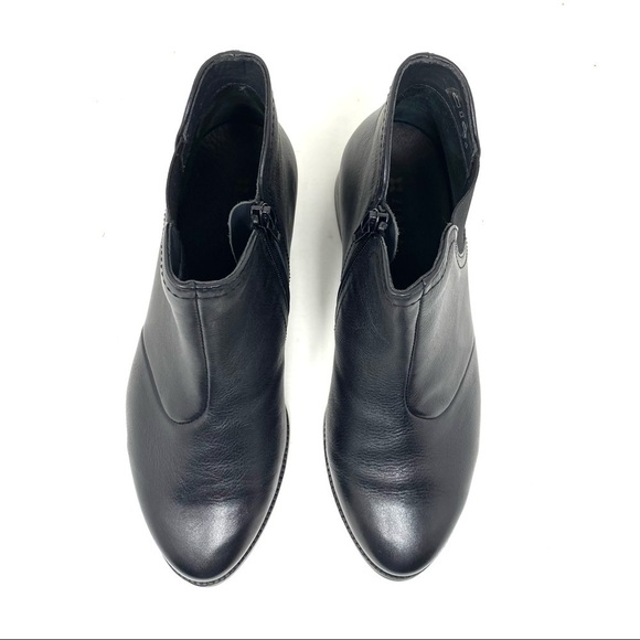 Ziera Stanford black leather ankle boots WIDE - Picture 5 of 8